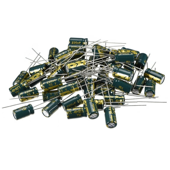 Aluminum Radial Electrolytic Capacitor Low ESR 220uF 16V 6.3x11mm 50pcs