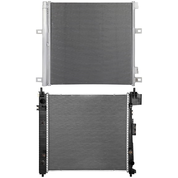 Aluminum Radiator & AC Condenser Cooling For 2017-2021 Cadillac XT5 & GMC Acadia