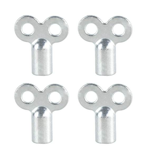 Aluminum Radiator Bleeder Key Ventilation Tool for Quick Air Release & Enhances Heating Efficiency, Noise Reduction 4pcs