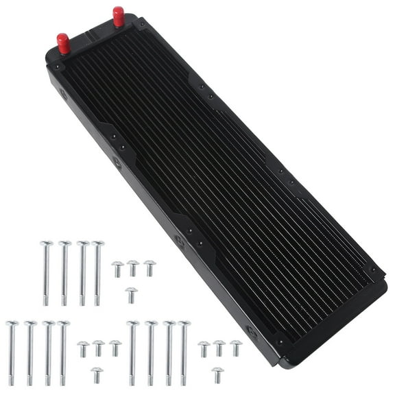Aluminum Radiator CPU Water Cooling Heat Exchanger with 1/4 inch Thread 18 Tubes