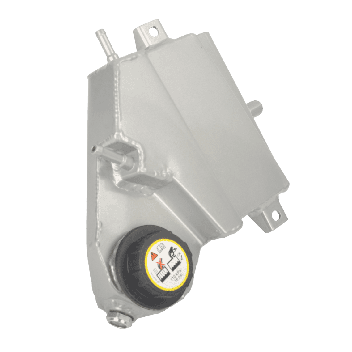 Aluminum radiator coolant expansion overflow tank for 03 07 ford 6 0l