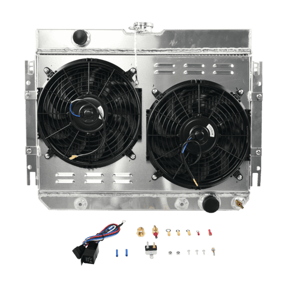 Aluminum Radiator Shroud Fan for 1963-1968 Chevy Impala 1964-1967 EL Camino