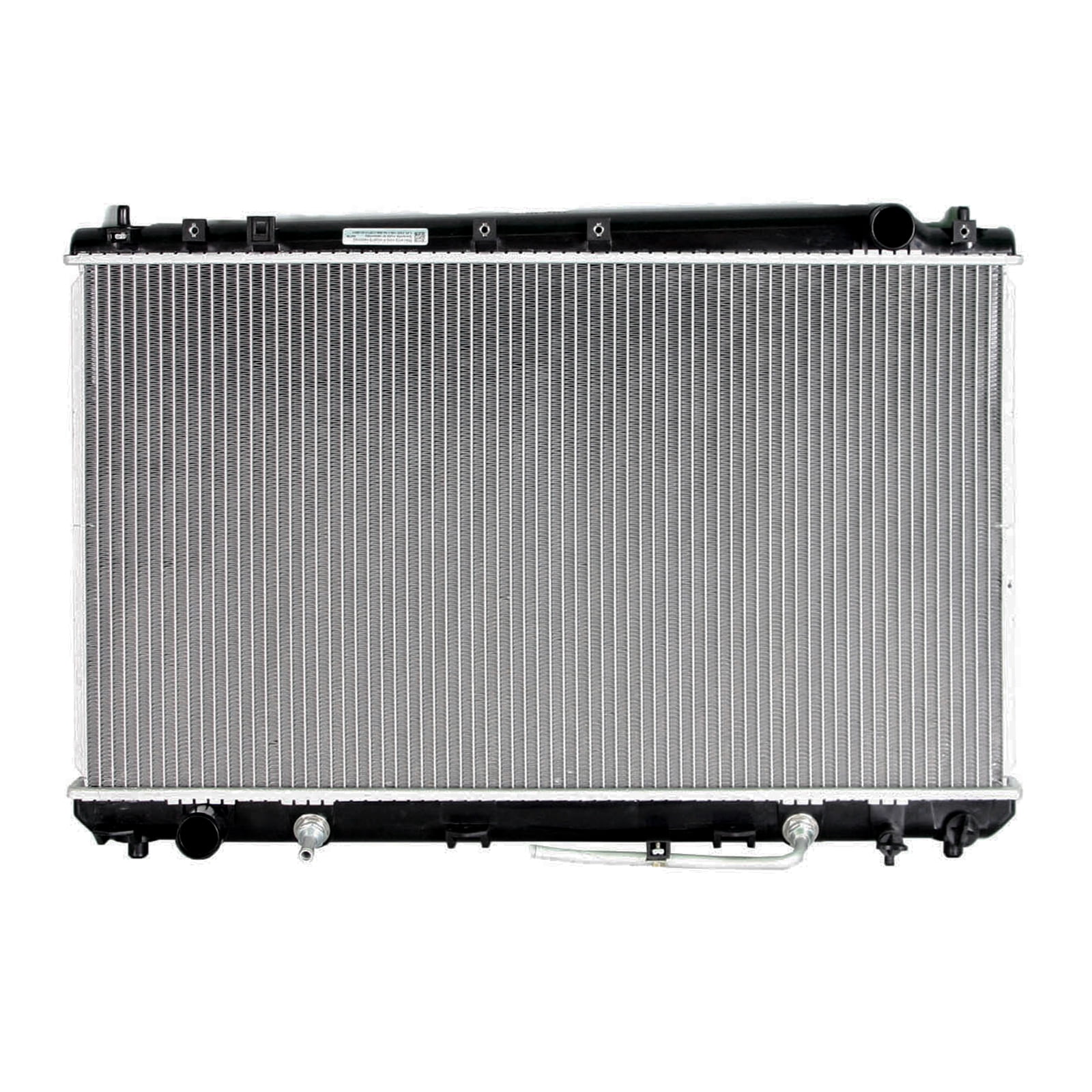 Aluminum Radiator with Plastic Tanks - Front Silvery Finish - Walmart.com