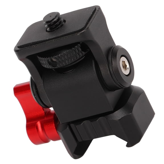 Aluminum  Rail Quick Release Mount Holder with 1/4in Thread for Camera Monitor, 360 Rotation & 180 Tilt, 1.73x1.10x0.75in