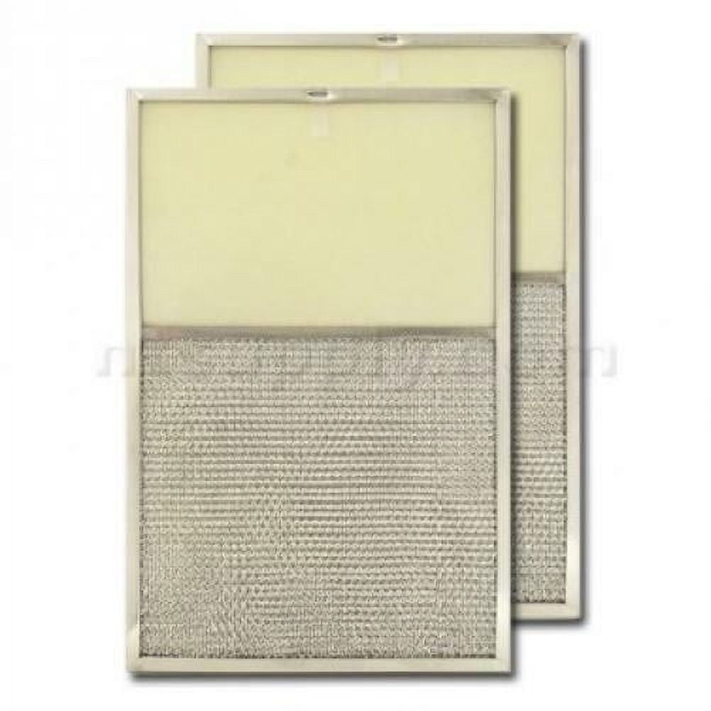 Aluminum Range Hood Filter with Light Lens - 11" X 17" X 1/2" (Lens Size) 2-pack