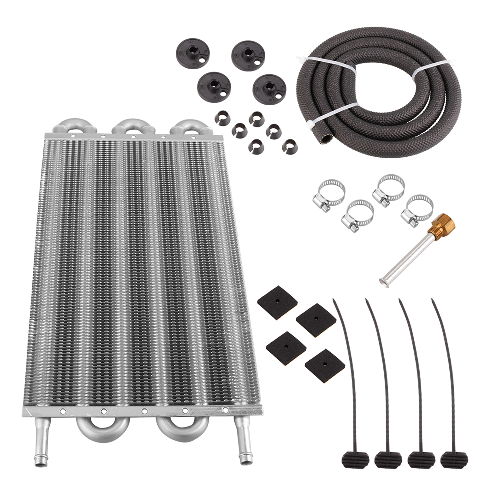 Converter Radiator Aluminum Remote Transmission Oil Cooler Radiator Converter Accessory to ...