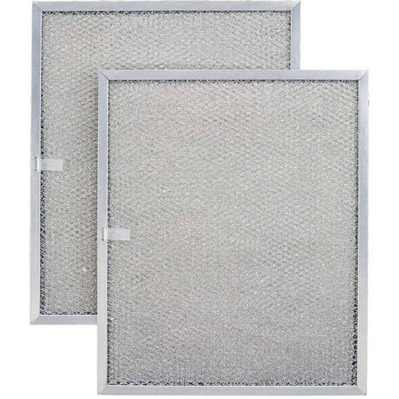 Aluminum Replacement Range Filter Compatible With Kitchenaid 4168901- Dimensions: 8-5/8 x 11 x 3/8 PTLS - 2 Pack