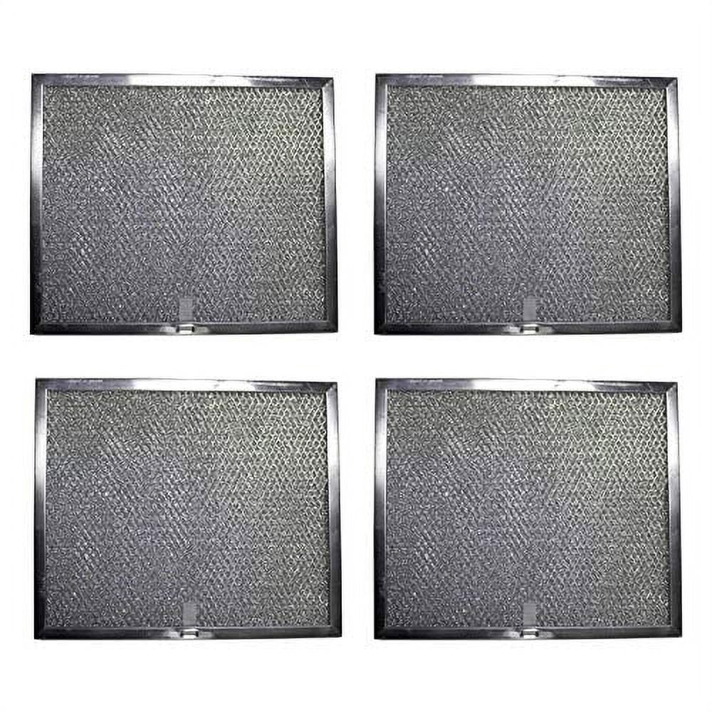 Aluminum Replacement Range Hood Filter 9-7/8" x 11-11/16" x 3/8" (4-Pack)