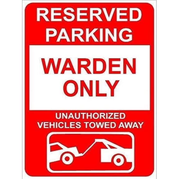 Aluminum Reserved Parking Novelty Metal Sign for Outdoor and Indoor Use 12 x 8 Inch