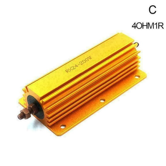 Aluminum Resistor 1Ohm 2Ohm 4Ohm 8Ohm 8R 200W Watt Power Metal Resistor 4Tube Amp Test Dummy Load Forpower,Sensor,Elevator Audio