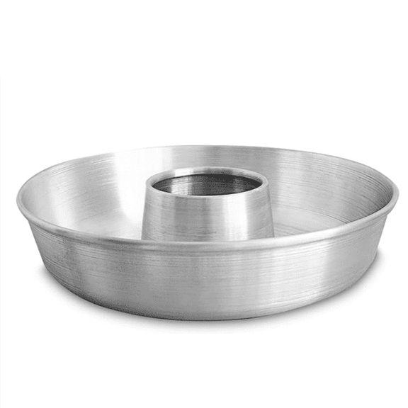 Aluminum Ring Cake Pan (11.2 in) - Ring l Pan - Tube Pan for Baking Poun Cake - Donut Cake Pan - Flute Tube Pan - Flan l - Flan Pan - Flan Cake Pan - Chiffon Cake Pan - Bundt Cake Pan