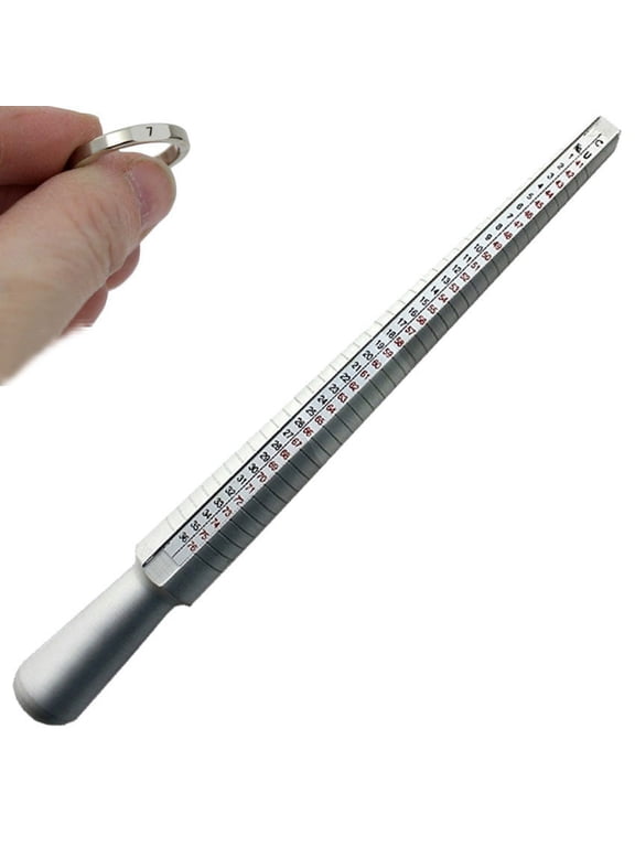 Aluminum Ring Stick mandrel Marked Us 1-15 & European Sizes Jewelry Gauge
