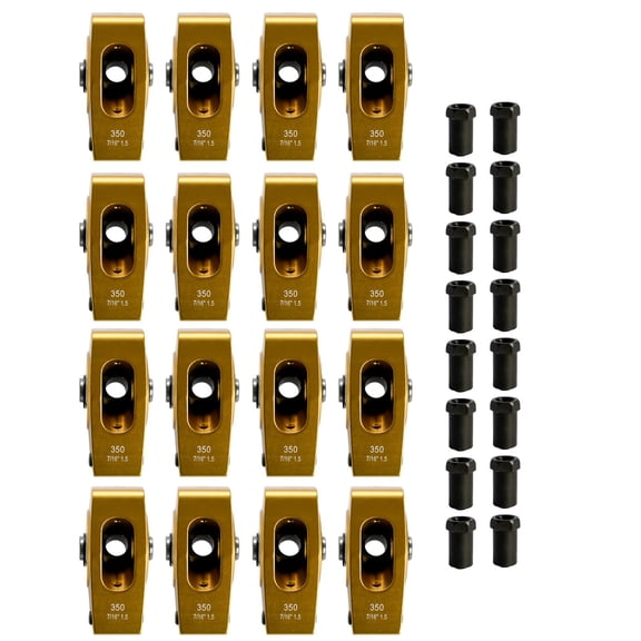 Aluminum Roller Rocker Arms Set for Chevy SBC 307/350/400 - 7/16 Stud, 1.5 Ratio - High Strength 6061-T6 - Engine Component