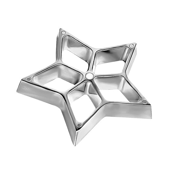 Aluminum Rosette Cookie Baking Mold, Traditional Scandinavian Frying Iron for Homemade Cookies, Pastry & Desserts, Kitchen Tool(E)
