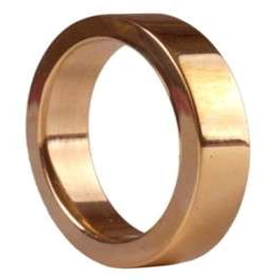 Aluminum Round Napkin Ring, Gold, 6-Piece Set
