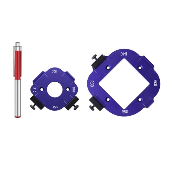 Aluminum Router Corner Jigs Set R10-R50 Precisions Woodworking Corner Templates Easy to Use