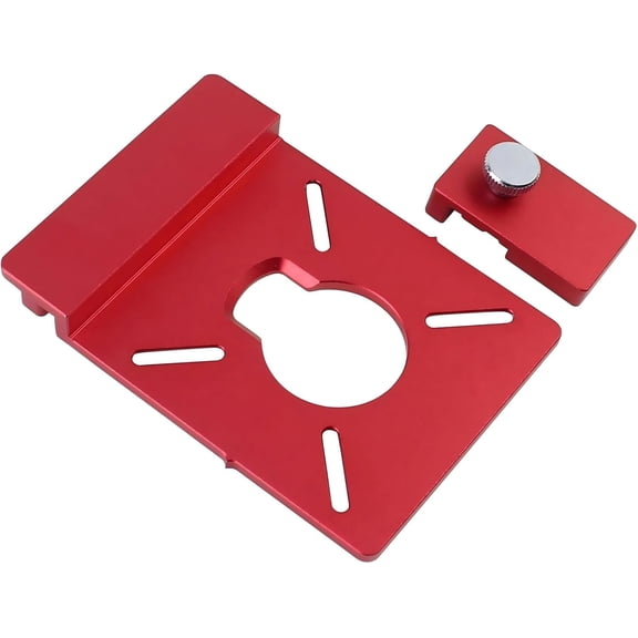 Aluminum Router Guide Rail Adapte with Rail Stop for Fixed Base Trim Routers, Compatible with Powertec, Makita, Festool, Milwaukee, Kreg ACS, WEN, Triton etc. Track Saw Guide Rails, MGJ-106R