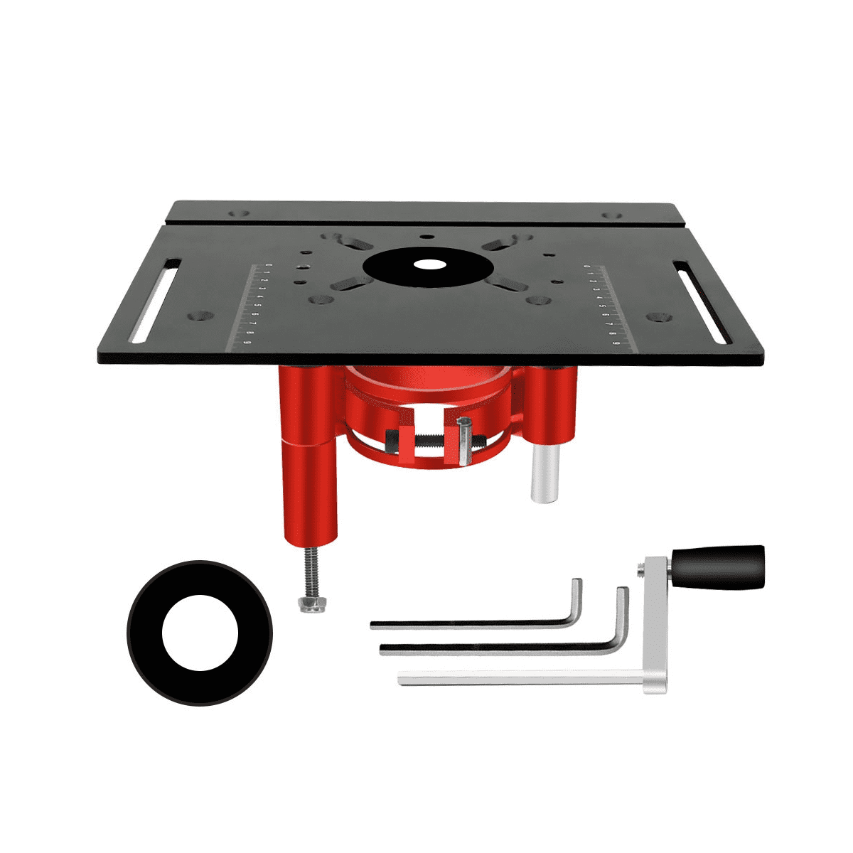 Aluminum Router Table Insert Plate Precision Router Lift Set Wood