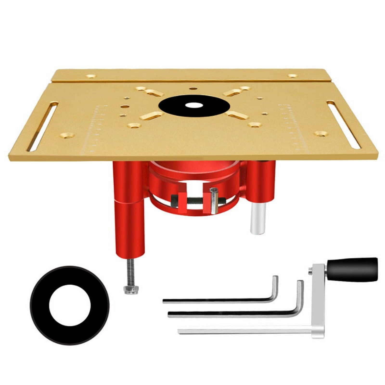 Aluminum Router Table Insert Plate Precision Router Lift Set Wood