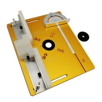 Aluminum Router Table Insert Plate W/ Miter Gauge for Woodworking Benches Table Saw Multifunctional Trimmer Engraving Machine ,for Accurate Evaluation