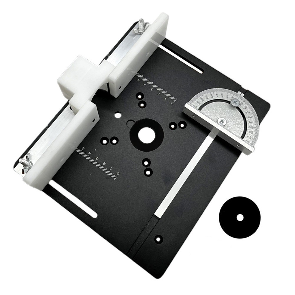 Aluminum Router Table Insert Plate Wood Milling Flip Board Trimming Table Saw