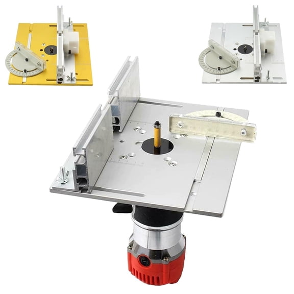 Aluminum Router Table Insert Plate Woodworking Benches Saw Miter Gauge Sliding Brackets Table Panel Saw Machinery 240x200x6mm ,Efficient Cutting