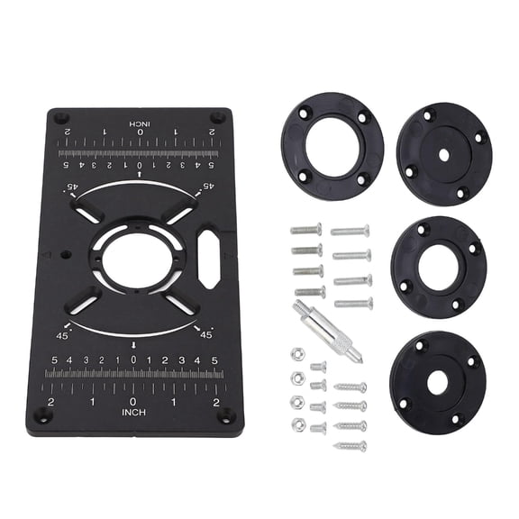 Aluminum Router Table Insert Plate for Various Woodworking Applications