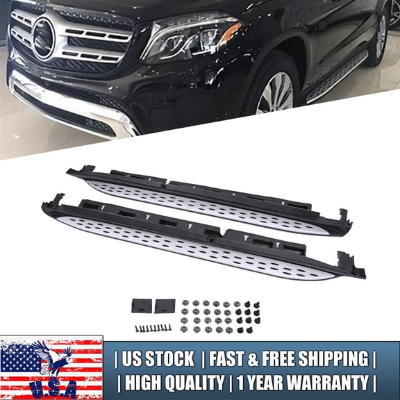 Aluminum Running Board Side Step Bar for 2013-2019 Mercedes-Benz X166 GL GLS-Class