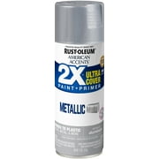 Aluminum, Rust-Oleum American Accents 2X Ultra Cover Metallic Spray Paint -327907, 11 oz