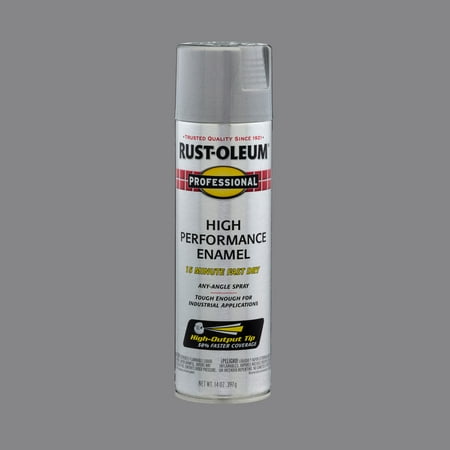 Aluminum, Rust-Oleum Professional High Performance Gloss Enamel Spray Paint-7515838, 15 oz