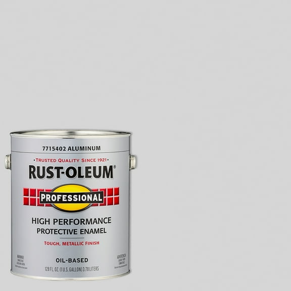2 Pack, Aluminum, Rust-Oleum Professional High Performance Gloss Protective Enamel Paint- Gallon