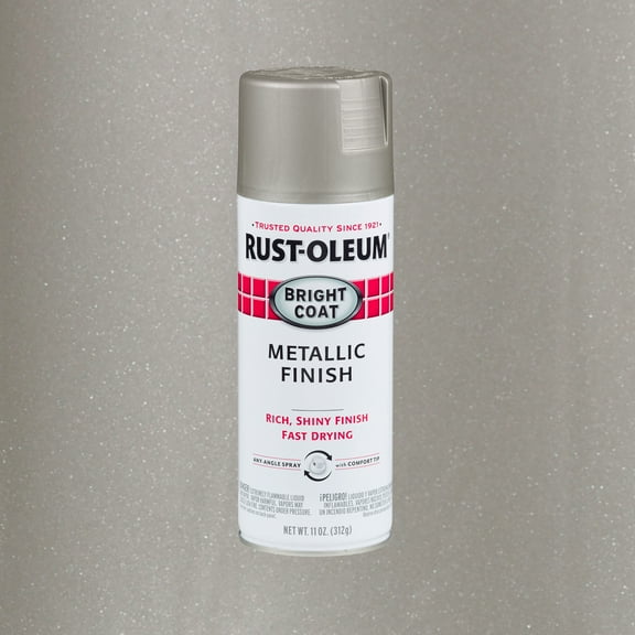 Aluminum, Rust-Oleum Stops Rust Bright Coat Metallic Spray Paint-7715830, 11 oz