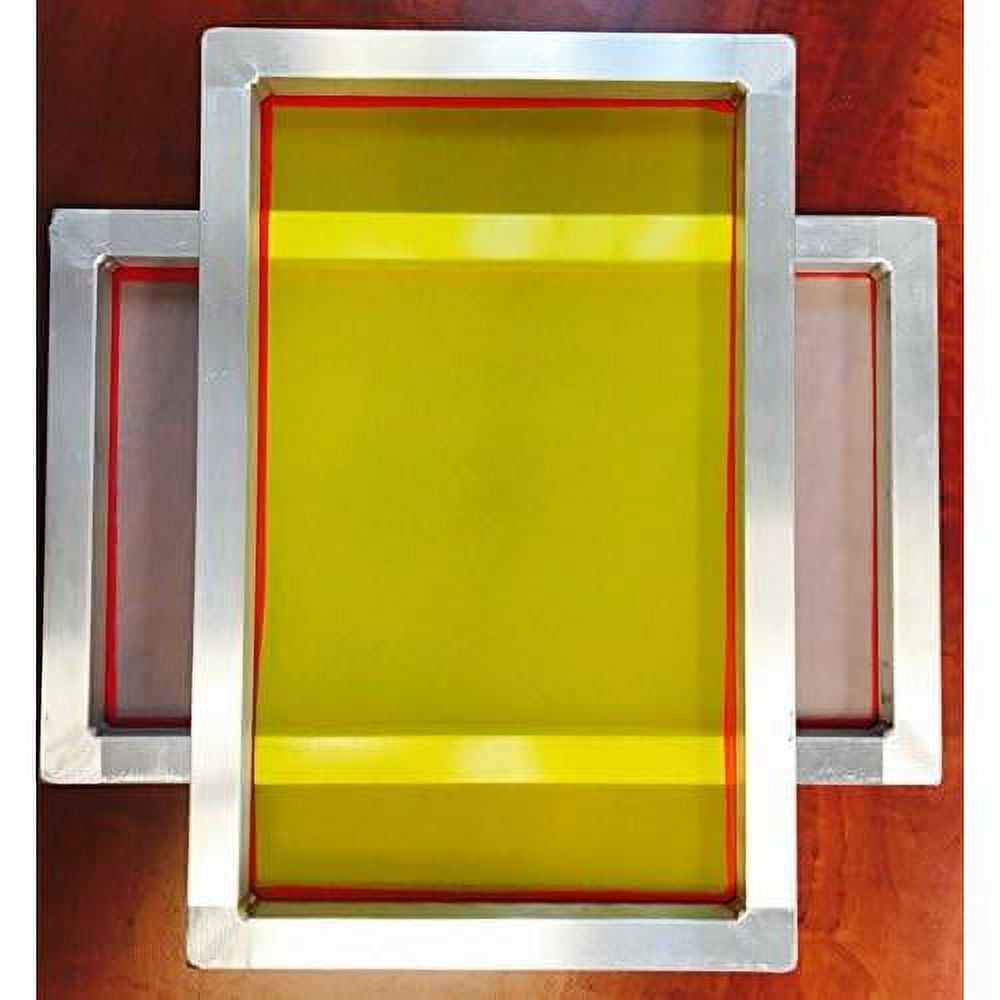 Aluminum Screen Printing Screens, Size 9 X 20 Inch PreStretched Silk