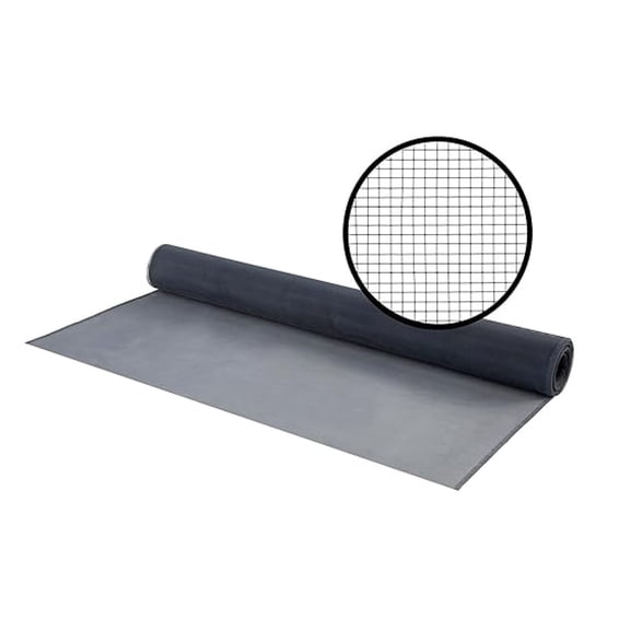 Aluminum Screen Roll 14115 in x 25 ft Charcoal - Window & Door Mesh Replacement - Rust Resistant Insect Screen Netting - DIY Screen Repair Kit