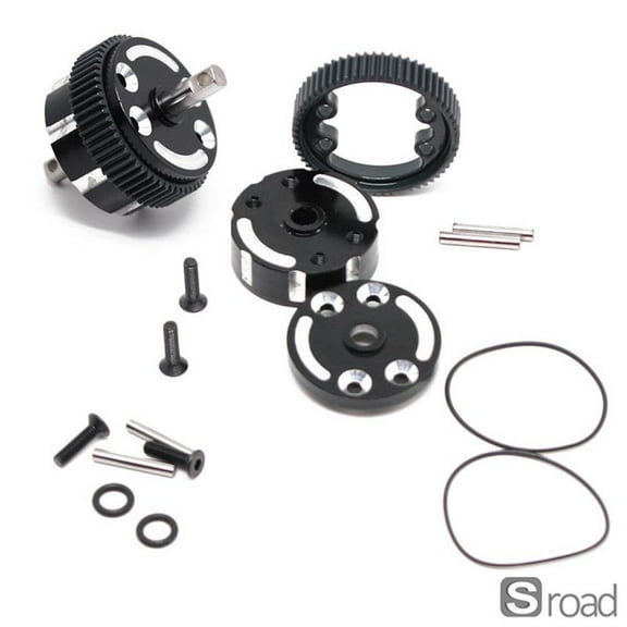 Aluminum Sealed Differential Case Upgrade Kit - Heavy Duty Replacement For TRAXXAS 1/10 Slash 2WD, Rustler, Stampede, Bandit RC Cars - Precision Machined Part With Seals & Screws