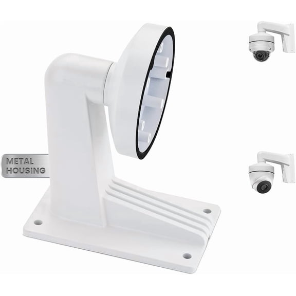 Aluminum Security Camera Wall Mount Bracket Fits Most HIK IP Dome Cameras | Durable Aluminum, Cable Management, Weather Resistant, Fits HIK Dome, Extended Arm Design, Easy Installation