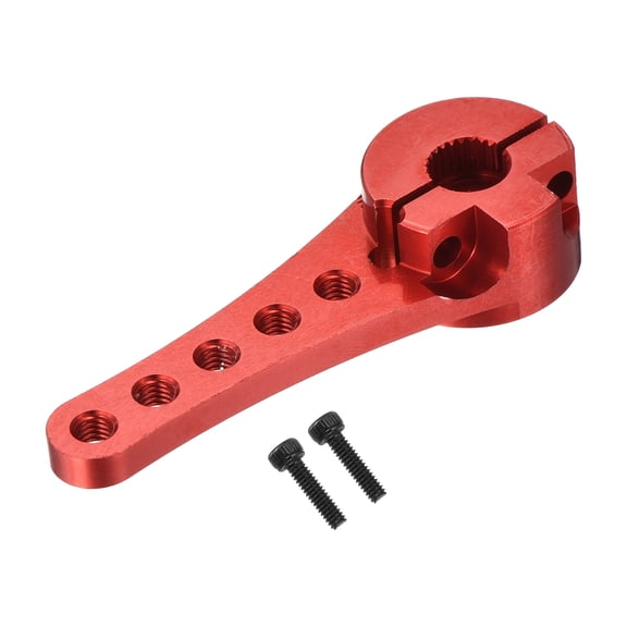 Aluminum Servo Horn Long 25T Steering Arm 46mm Length Red