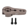 thumbnail image 1 of Aluminum Servo Horns Adjustable 25T Spline M3 Thread Steering Servo Arm for AXI90075 AXI90104 AX90058 Car Titanium Color, 1 of 8