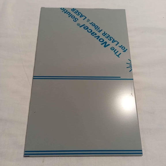 Aluminum Sheet Metal Plate Flat Alloy 1/8" (.125) X 4 Foot Long X 8 Inches Wide 5052 H32 with Protective Film 48 Inches x 8 Inches$$Building Supply