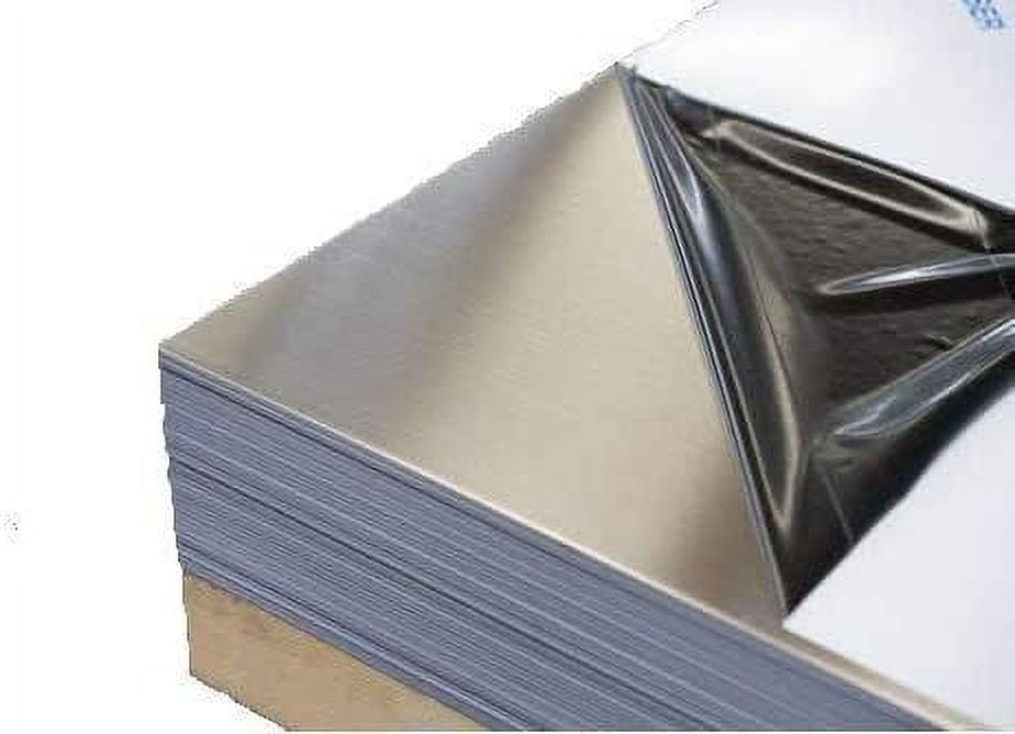 Aluminum Sheet Metal Plate Flat Alloy 1/8" (.125) X 4 Ft Long X 8" inches Wide 5052 H32 with Protective Film 48 inches x 8 inches