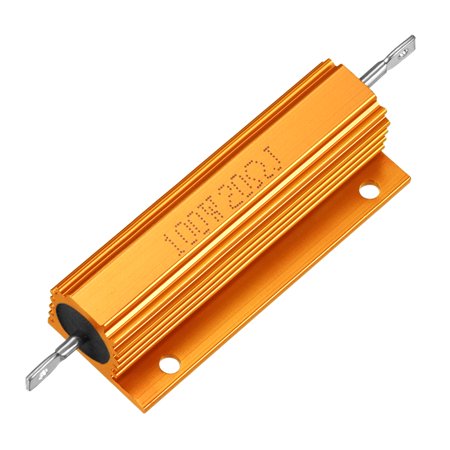 Aluminum Shell Resistor 100W 20 Ohm Wirewound for Replacement Converter Gold