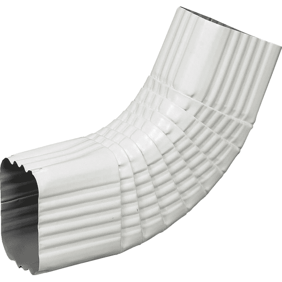 Aluminum Side B-Style Downspout Elbow - Single Pack Residential Use, Standard Application