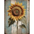 thumbnail image 1 of Aluminum Sign Metal Tin Retro Sign Sunflower Retro Vintage Tin Bar Sign Country Home Decor For Home Living Room Bedroom Decoration 12"x16", 1 of 6