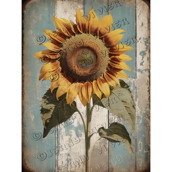 Aluminum Sign Metal Tin Retro Sign Sunflower Retro Vintage Tin Bar Sign Country Home Decor For Home Living Room Bedroom Decoration 12"x16"