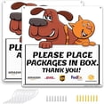 thumbnail image 1 of Aluminum Sign Place Packages in Box 2 Pack with Mounting Hardware Easy Installation Durable Design Delivery Notice$$Garden & Patio, 1 of 6