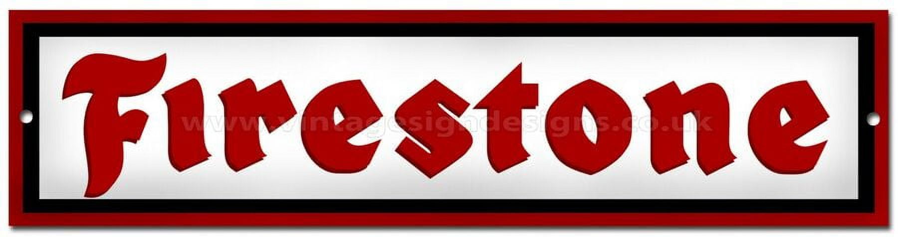 Firestone レトロ金属サイン ORIGINAL FIRESTONE METAL SIGN GOOD PATINA | Street Dreams