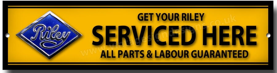 Aluminum Signs Size: 4 x 16 Inch RILEY 