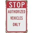 thumbnail image 1 of Aluminum Signs Stop All Visitors Must Report to Main Office 12"x8" Personalized Metal Tin Sign Vintage Poster Retro Wall Art Novelty Street Signs Decor for Bar Road Man Cave Outdoor, 1 of 5