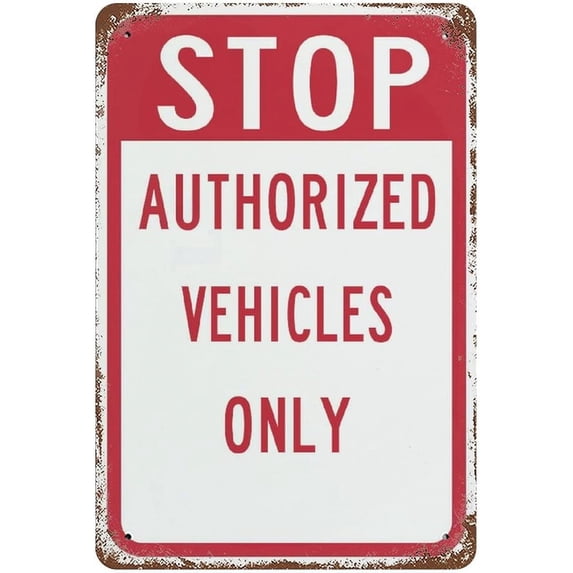 Aluminum Signs Stop All Visitors Must Report to Main Office 12"x8" Personalized Metal Tin Sign Vintage Poster Retro Wall Art Novelty Street Signs Decor for Bar Road Man Cave Outdoor