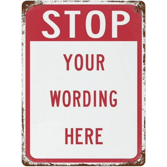 Aluminum Signs Stop All Visitors Must Report to Main Office 16"x12" Personalized Metal Tin Sign Vintage Poster Retro Wall Art Novelty Street Signs Decor for Bar Road Man Cave Outdoor